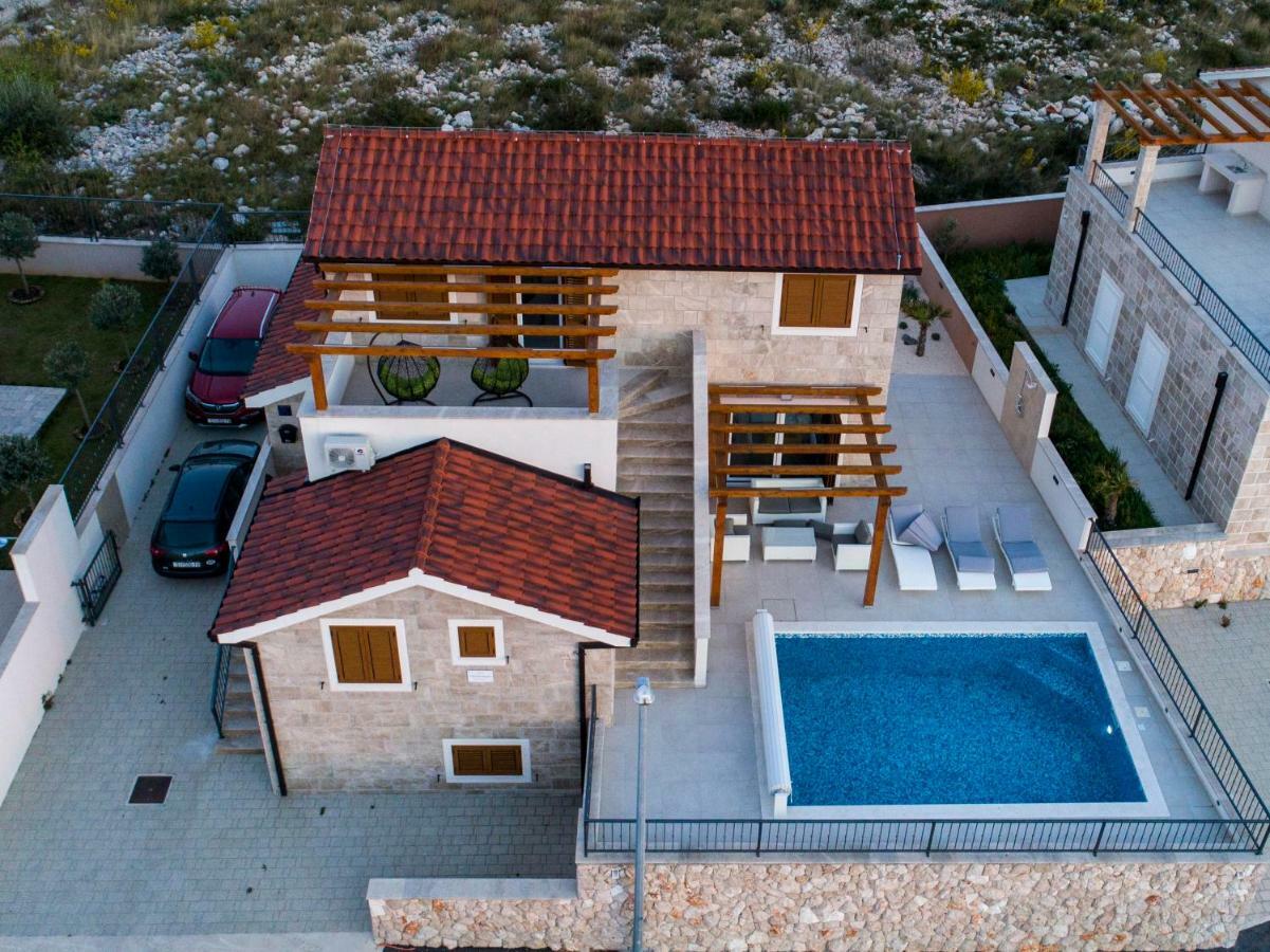 Villa Diomedes With The Sea View And The Pool Rogoznica  Exterior foto